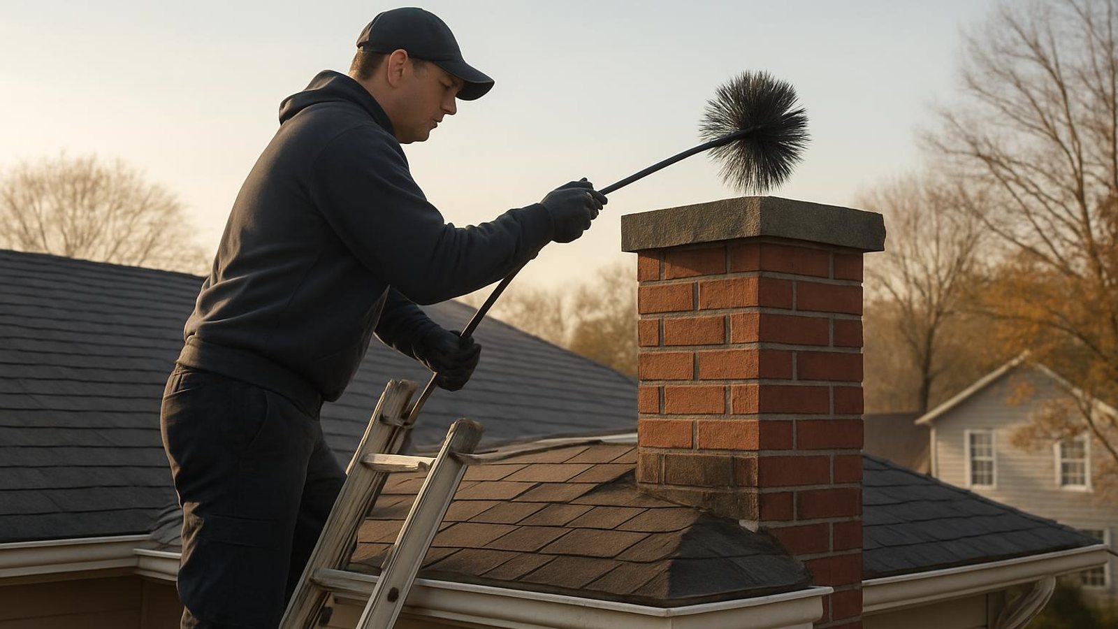 Practical chimney sweep & inspection in Woodbridge